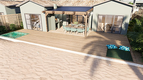 Luxury Four Bedroom Beachfront Villa with Pool