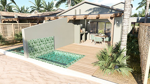 Luxury Studio Beach Front Villa with Pool