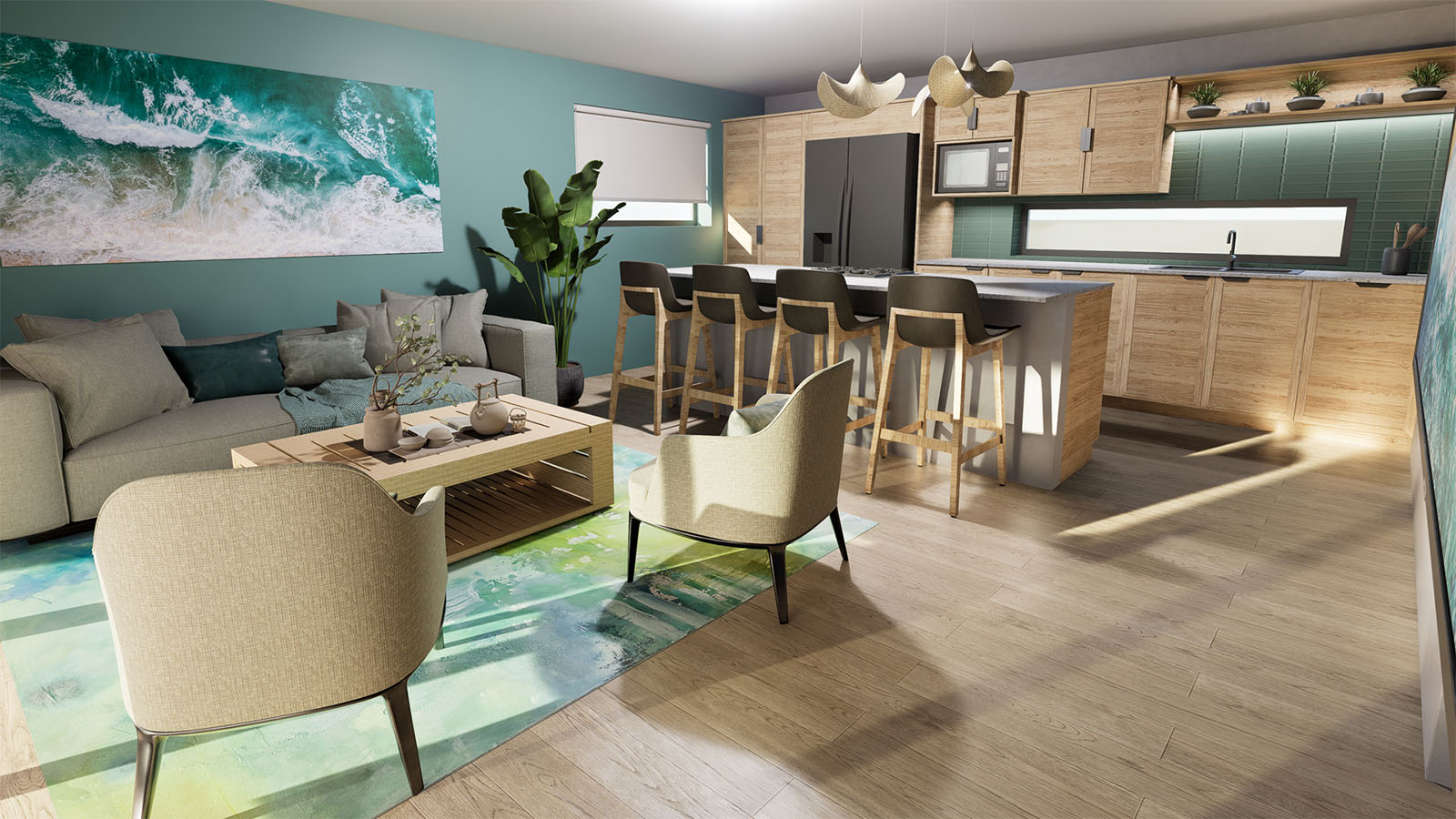 Three Bedroom Duplex with Balcony