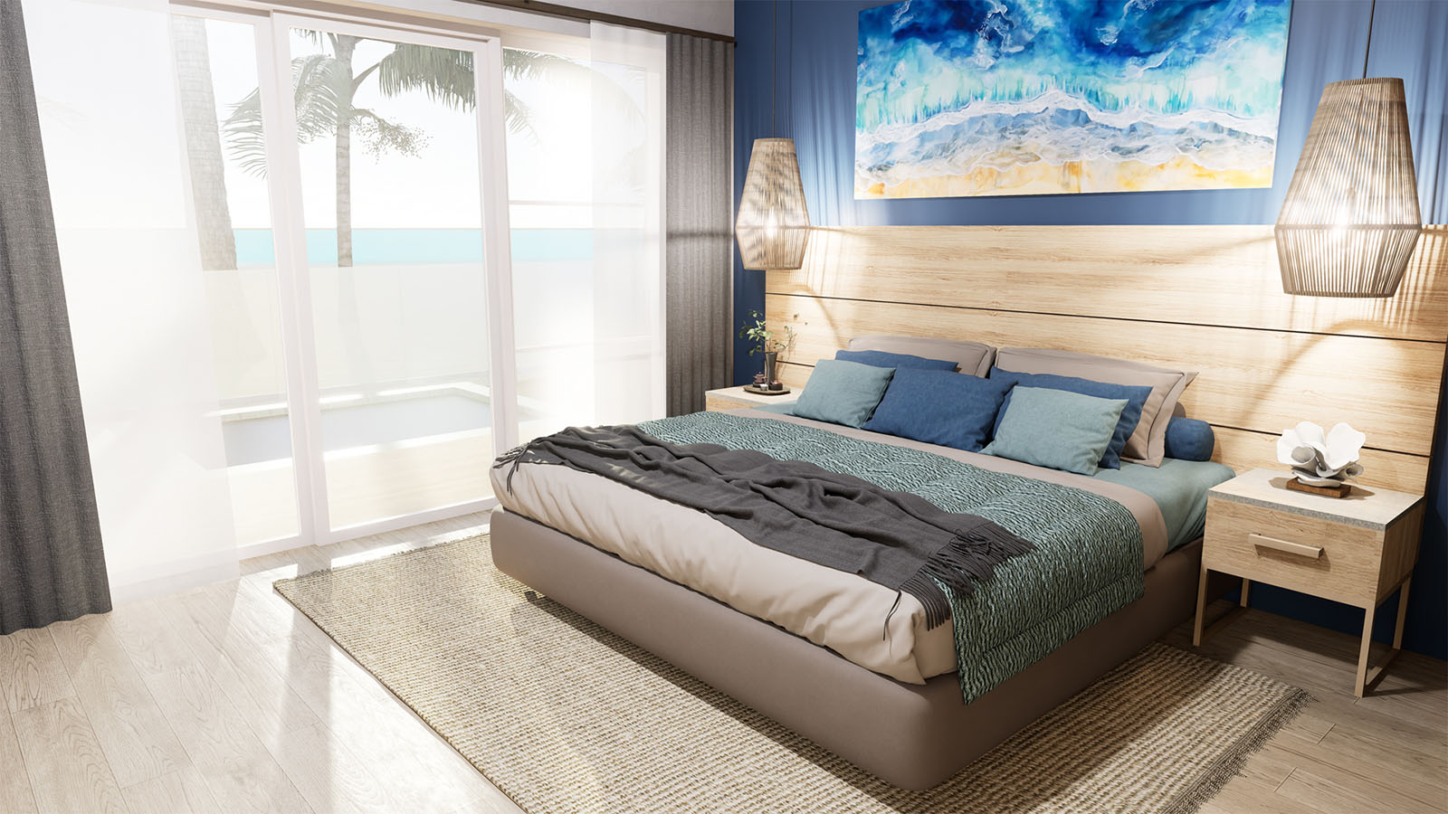 Two Bedroom Duplex with Balcony